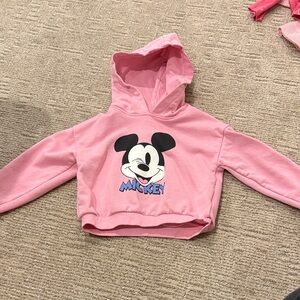 Kids Pink Mickey Hoodie